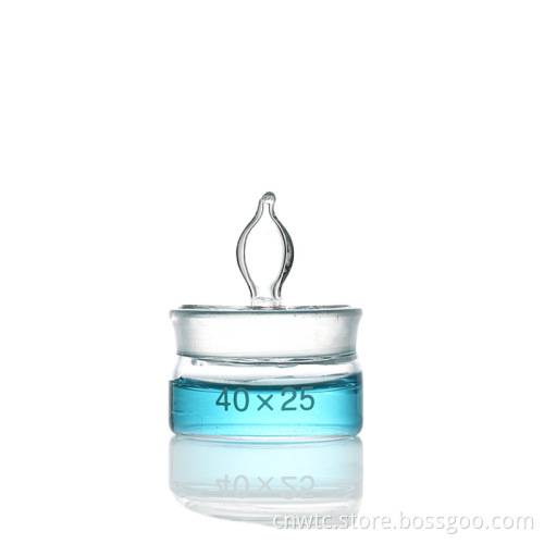 Borosilicate Glass Weighing Bottle: 60x30/70x35mm with Lid - Tall, Flat, and Sealed Specimen Bottle